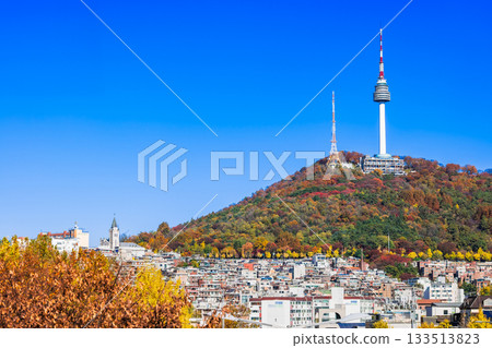 首爾的秋天：南山塔（N首爾塔） 133513823