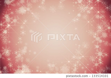 White snowflake design on red 133514101