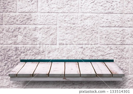 Wooden board against white background Wooden board against white background 133514301