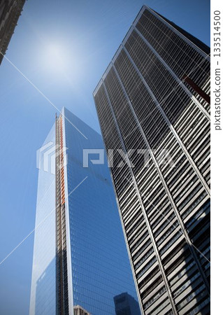 Low angle view of skyscrapers 133514500
