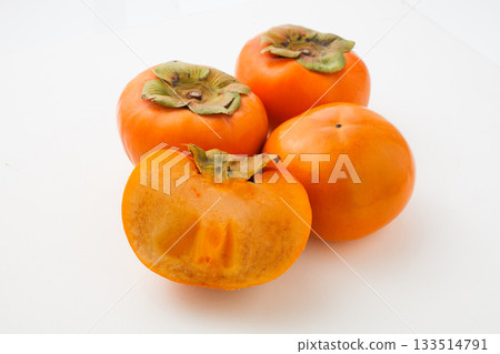 Fuyu persimmon studio photography Fuyu persimmon studio photography 133514791