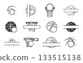 Basketball monogram, Basketball monogram vector, Basketball logo, Basketball split monogram, Basketball svg, Basketball circle monogram, Basketball silhouette. 133515138