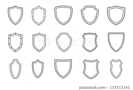 Shields outline set, Badge outline, Shields svg, Shields silhouette, Shields icon, Shields collection. Shields outline set, Badge outline, Shields svg, Shields silhouette, Shields icon, Shields collection. 133515141