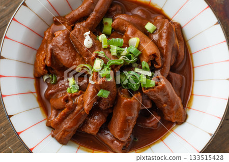 Braised pork offal 133515428