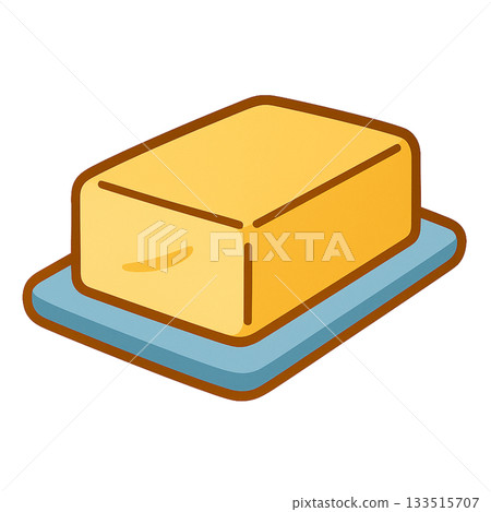 奶油的簡單圖示 133515707