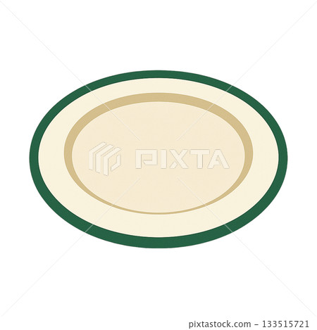 A simple illustration of a plate 133515721