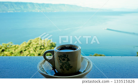 Close-up photo of a cup of black coffee Close-up photo of a cup of black coffee 133515826
