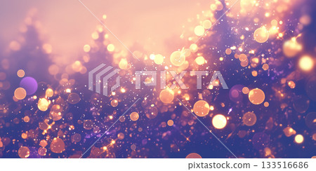 Christmas forest and sparkling particles AI image Christmas forest and sparkling particles AI image 133516686