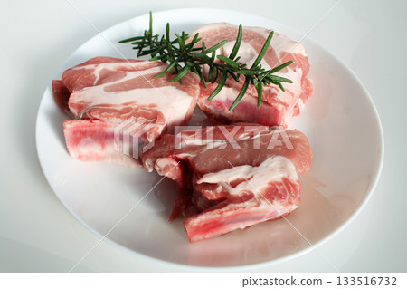 Raw spare rib Raw spare rib 133516732