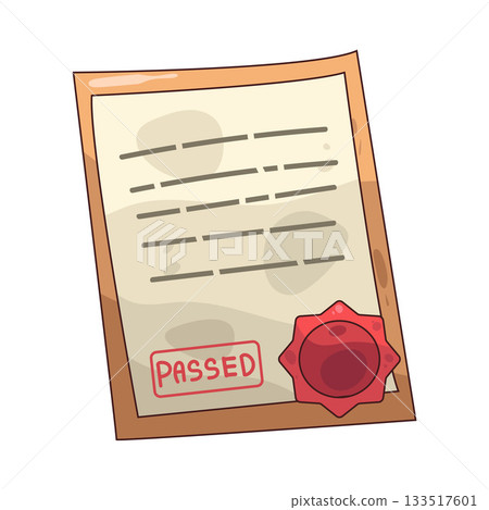 illustration of Passed 133517601