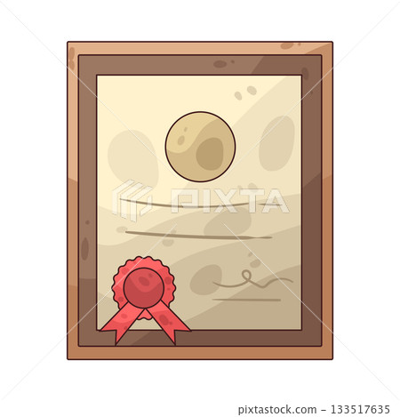 illustration of Certification illustration of Certification 133517635