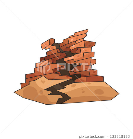 illustration of earthquake illustration of earthquake 133518153