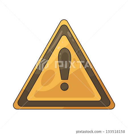 illustration of warning sign illustration of warning sign 133518158