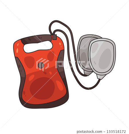 illustration of defibrillator illustration of defibrillator 133518172