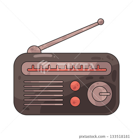 illustration of radio 133518181