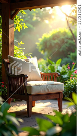 Soft Chair in Garden Pavilion Soft Chair in Garden Pavilion 133518501