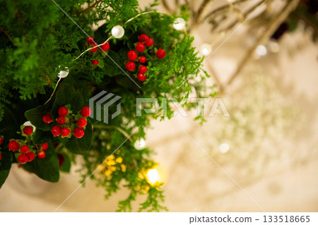 聖誕樹和紅色 聖誕樹和紅色 133518665