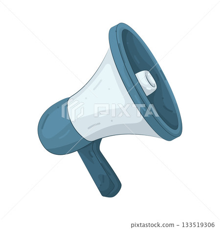 Illustration of megaphone  133519306