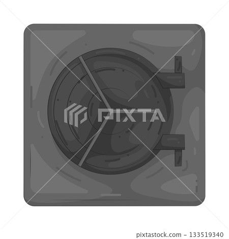 Illustration of safe Illustration of safe 133519340