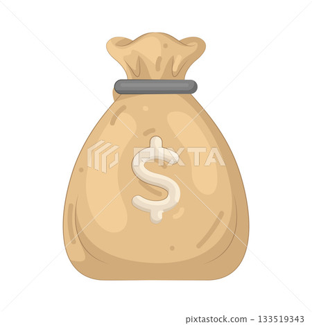 Illustration of money bag Illustration of money bag 133519343
