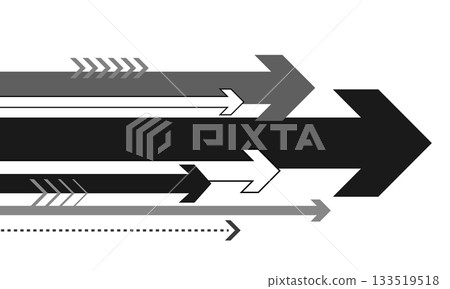 Black and white arrow background material/flat vector Black and white arrow background material/flat vector 133519518