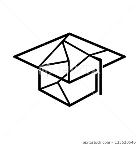 Modern Geometric University Emblem Designed With Elegant Academic Shapes 133520540