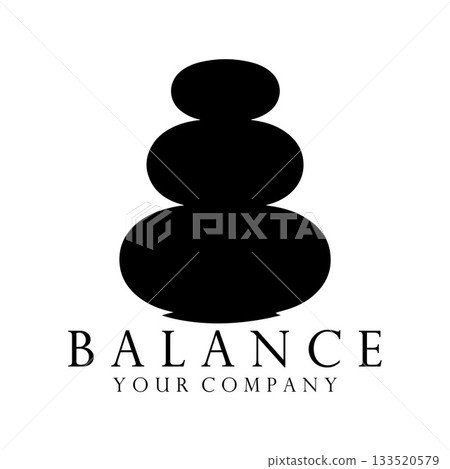 Evenly Stacked Zen Ovals Expressing Clear Peace Through Perfect Simple Geometry Evenly Stacked Zen Ovals Expressing Clear Peace Through Perfect Simple Geometry 133520579