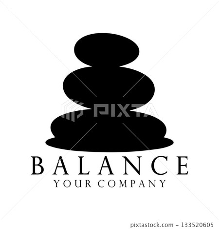 Flat Pebble Composition Designed To Deliver Quiet Grounded Stability Through Simple Shapes 133520605