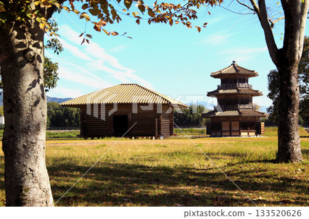 Scenery of "Kikuchi Castle Historical Park" in Yamaga City, Kumamoto Prefecture 133520626