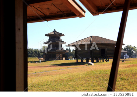 熊本縣山賀市菊池城歷史公園的景色 熊本縣山賀市菊池城歷史公園的景色 133520991