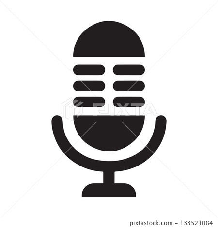 Sharp Framed Audio Symbol Representing Clean Contemporary Broadcast Identity 133521084