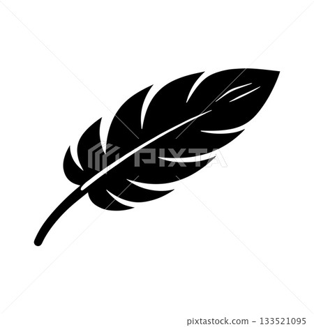 Twin Feather Pen Emblem Representing Unity Writing Beauty and Literary Tradition 133521095