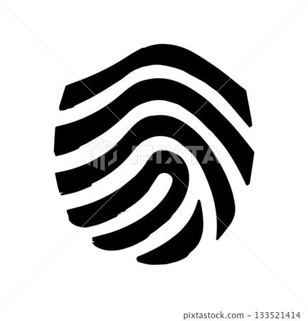 Audio Line Fingerprint Design Showing Rhythm Flow and Creative Identity 133521414