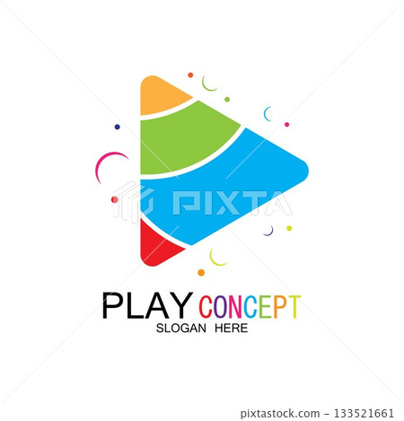 Play logo design concept vector Icon Symbol Play logo design concept vector Icon Symbol 133521661