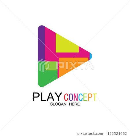 Play logo design concept vector Icon Symbol Play logo design concept vector Icon Symbol 133521662