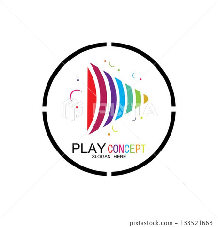 Play logo design concept vector Icon Symbol Play logo design concept vector Icon Symbol 133521663
