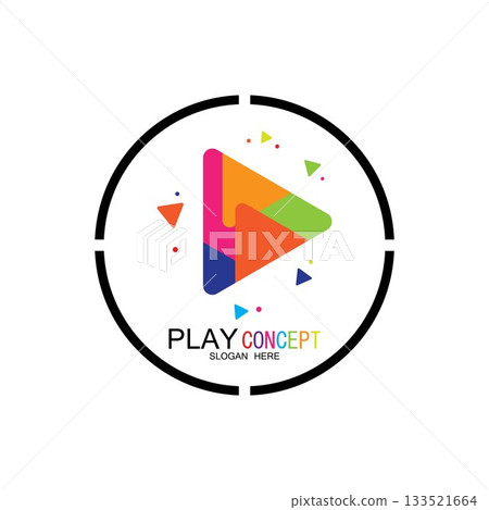 Play logo design concept vector Icon Symbol Play logo design concept vector Icon Symbol 133521664