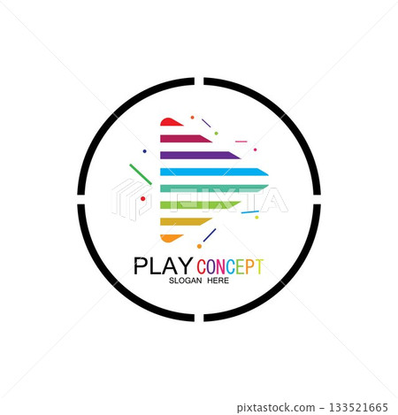 Play logo design concept vector Icon Symbol Play logo design concept vector Icon Symbol 133521665