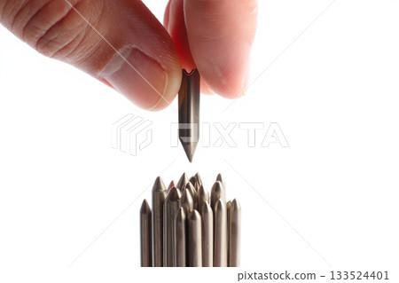 wooden tip in hand 133524401