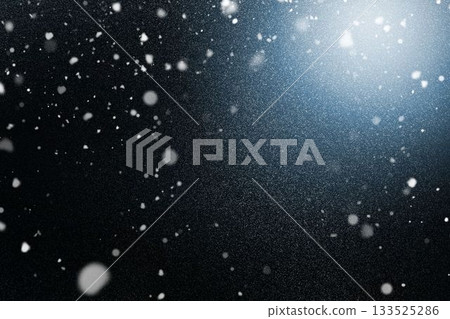 Flurry of white particles is floating in 3D render with dark backdrop, soft glow illuminating dust Flurry of white particles is floating in 3D render with dark backdrop, soft glow illuminating dust 133525286