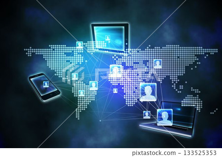 Global connection background 133525353