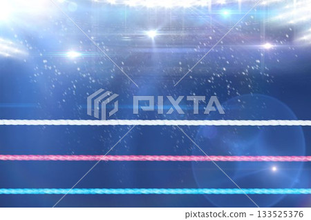 Composite image of boxing ring Composite image of boxing ring 133525376