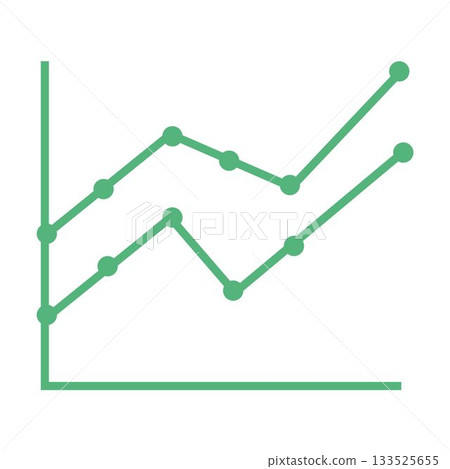 Composite image of green line graph Composite image of green line graph 133525655