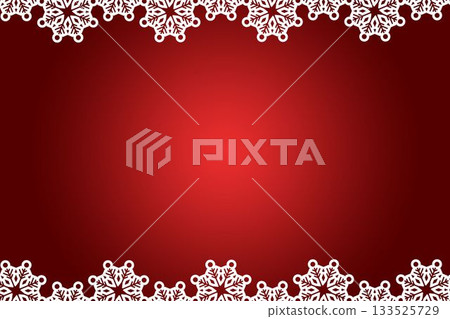 Christmas themed snow flake frame Christmas themed snow flake frame 133525729