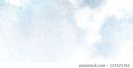 Soft white clouds drifting across textured pale blue sky background in flat design style Soft white clouds drifting across textured pale blue sky background in flat design style 133525761