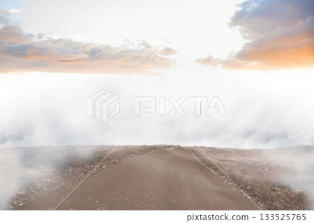 Road leading out to the horizon 133525765