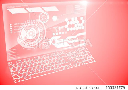 Futuristic technology interface 133525779
