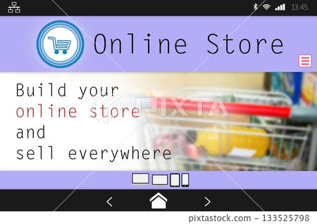 Screen of an online store 133525798