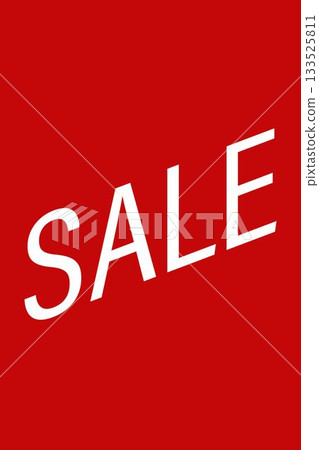 white diagonal SALE text is appearing in flat design, featuring minimalistic vibrant red backdrop white diagonal SALE text is appearing in flat design, featuring minimalistic vibrant red backdrop 133525811