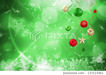 Hanging christmas decorations 133525861